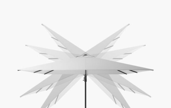 Pacific Lifestyle Glow Challenger T2 3m Square Lush Green Free Arm Parasol With 90kg Wheeled Base