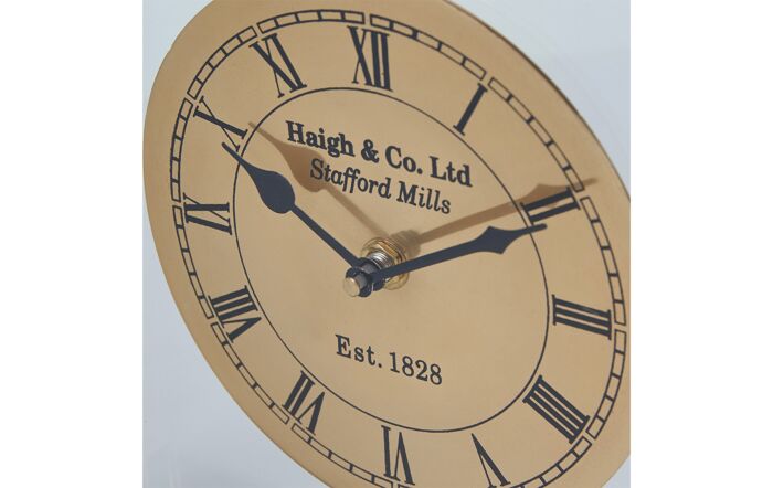 Pacific Lifestyle Gold Square Framed Standing Table Clock