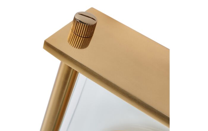 Pacific Lifestyle Gold Square Framed Standing Table Clock