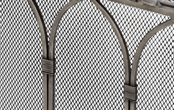 Hill Interiors Gothic Antique Pewter Firescreen