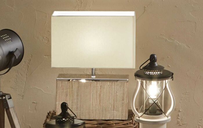 Pacific Lifestyle Hampton White Wash Wood Table Lamp