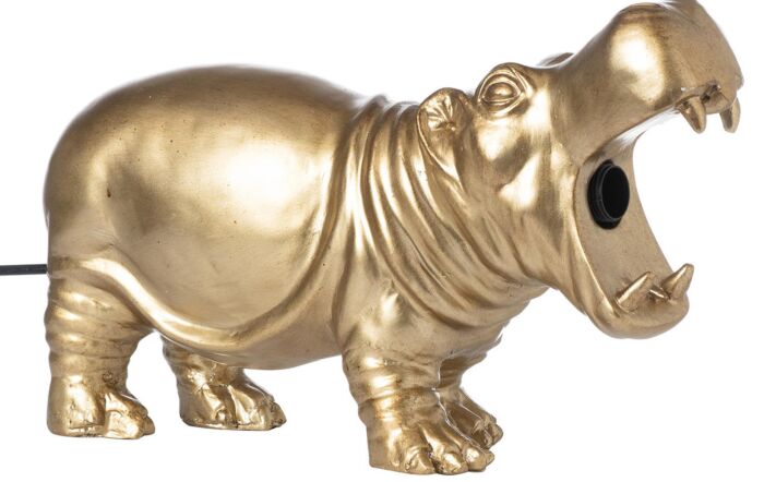 Hill Interiors Hetty The Hippo Gold Table Lamp