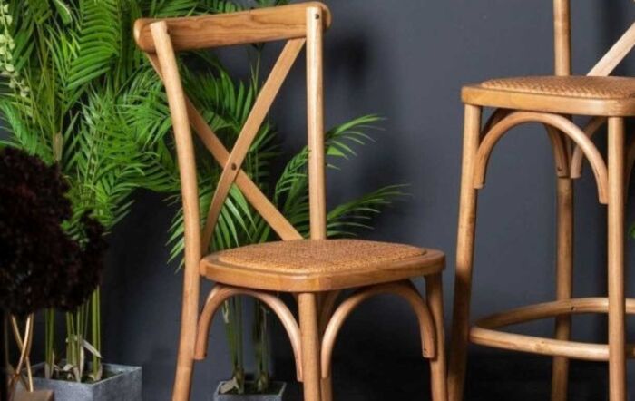 Hill Interiors Oak Cross Back Dining Chair