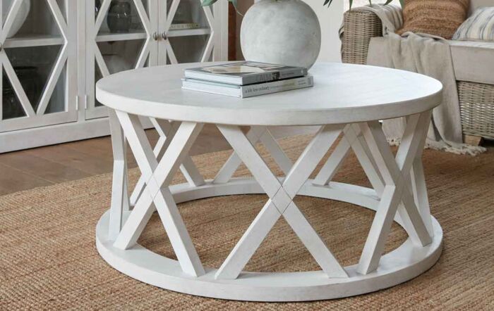 Hill Interiors Stamford Plank Round Coffee Table