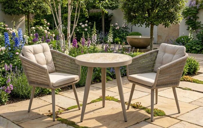 JB Furniture Exclusive Seychelles Outdoor Bistro Set - Latte