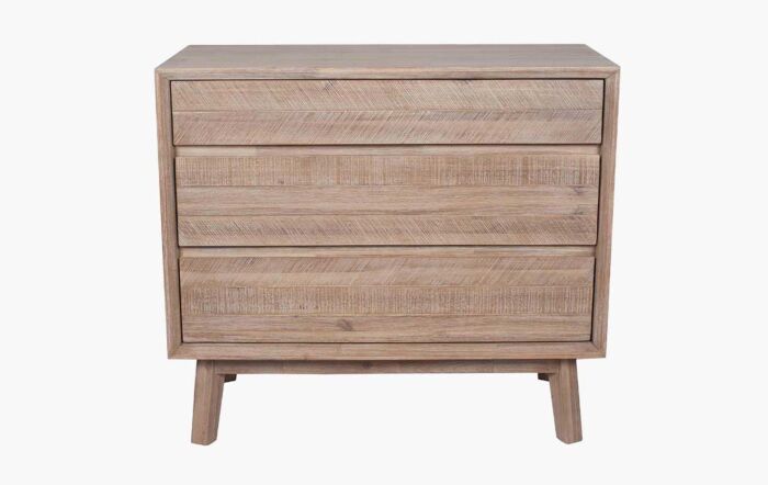 Pacific Lifestyle Kalmar Sand Wash Acacia Wood 3 Drawer Unit
