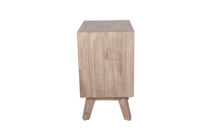 Pacific Lifestyle Kalmar Sand Wash Acacia Wood 3 Drawer Bedside Unit