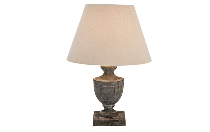 Hill Interiors Incia Urn Wooden Table Lamp