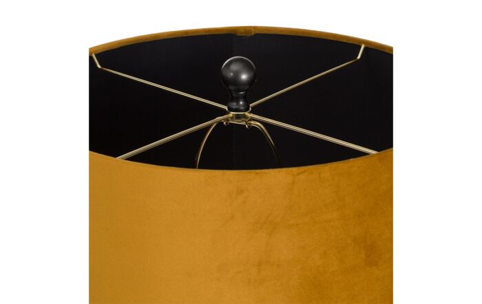 Hill Interiors Harlow Bee Table Lamp With Mustard Shade