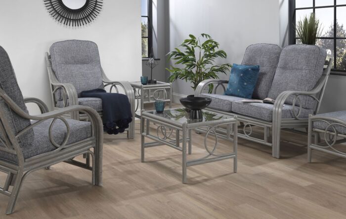 Desser Madrid Grey Cane Conservatory Suite