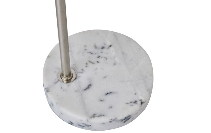 Hill Interiors Marble And Silver Industrial Desk Lamp
