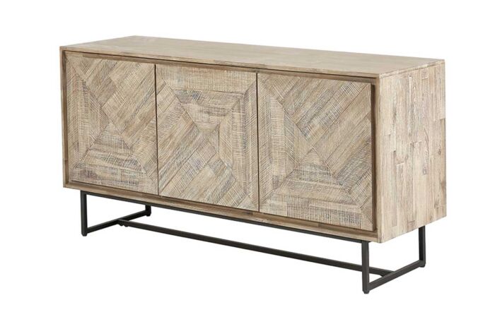 Pacific Lifestyle Marca Acacia Wood Three Door Sideboard