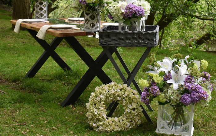 Hill Interiors Set Of 2 Wooden Lanterns With Marrakesh Patterns