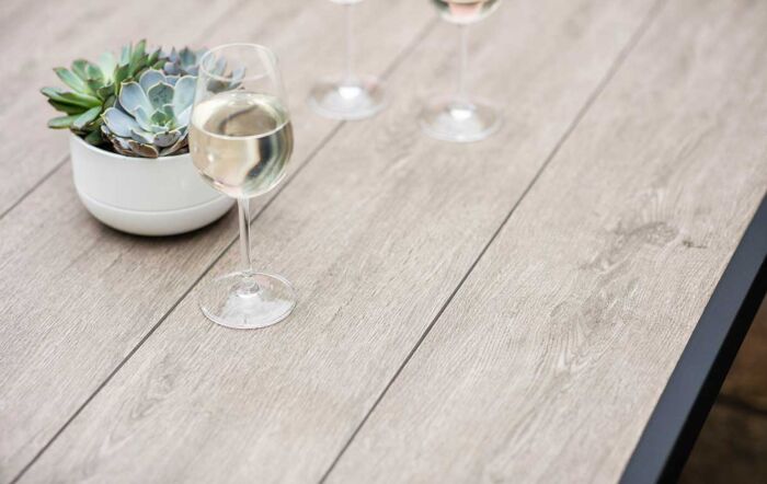 Bramblecrest Mauritius 3 Seat Sofa Set with Rectangle Adjustable Table - Grey