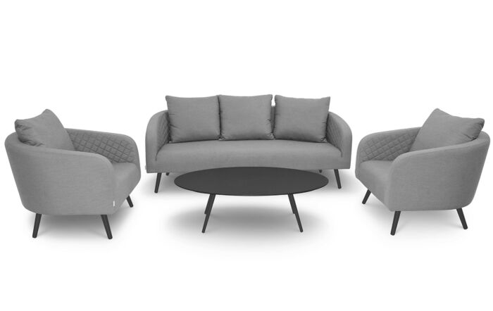 Maze Ambition 3 Seat Garden Sofa Set - Flanelle 
