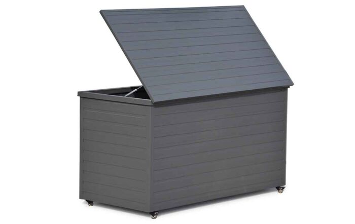 Maze Aluminium Outdoor Storage Box - Grey