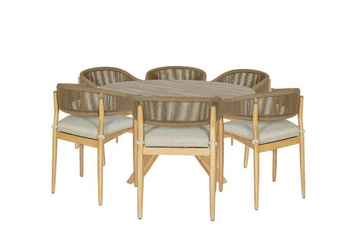 Maze Porto 6 Seat Round Dining Set