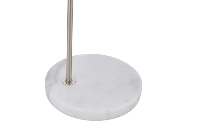 Hill Interiors Marble & Silver Industrial Adjustable Desk Lamp