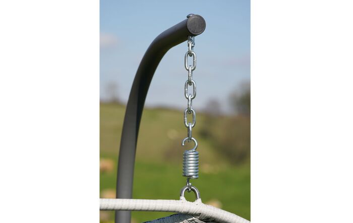 Bramblecrest Monterey Double Hanging Cocoon Egg Chair In Grey