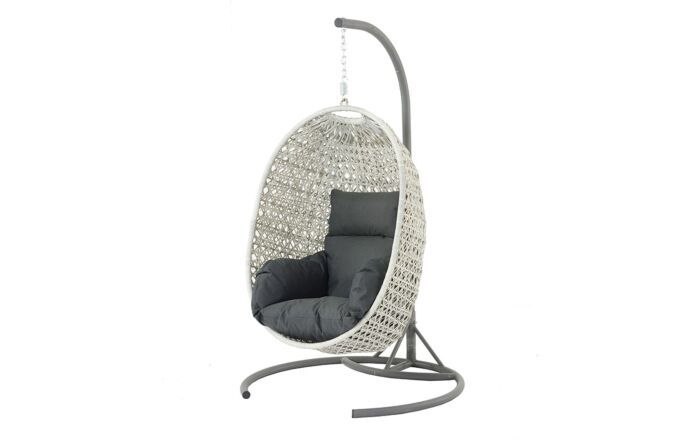 Bramblecrest Monterey Single Hanging Cocoon Egg Chair - Grey