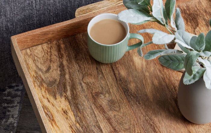 Hill Interiors Nordic Grey Collection Large Butler Tray Table