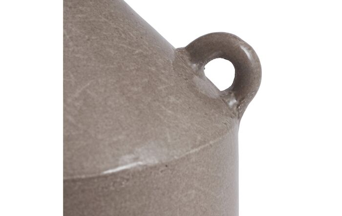 Pacific Lifestyle Nefeli Grey Gloss Urn Stoneware Table Lamp