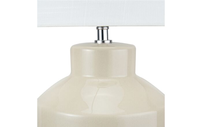 Pacific Lifestyle Nora Cream Crackle Effect Table Lamp