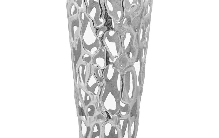 Ohlson Silver Large Perforated Coral Inspired Vase