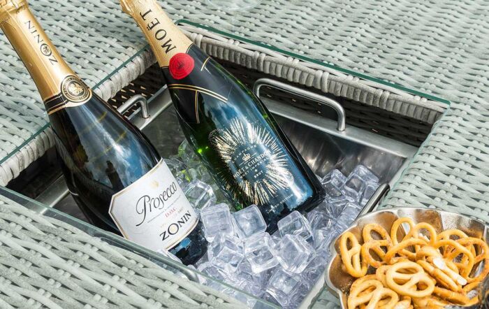 Maze Oxford Rattan Adjustable Garden Sofa Dining Set - Grey