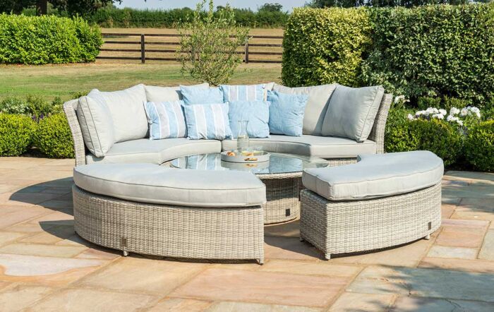 Maze Oxford Rattan Lifestyle Sofa Suite with Rising Table
