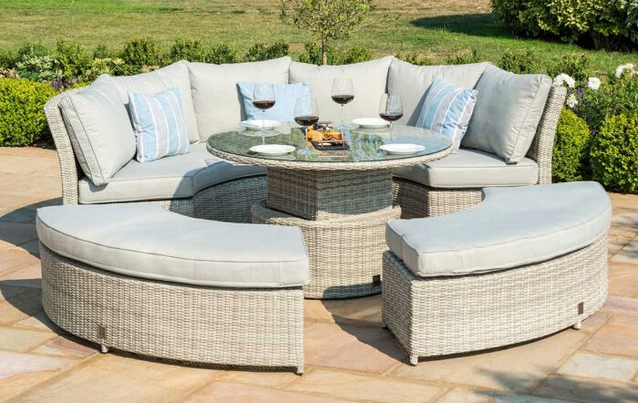 Maze Oxford Rattan Lifestyle Sofa Suite with Rising Table