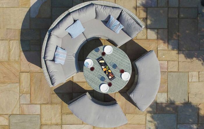 Maze Oxford Rattan Lifestyle Sofa Suite with Rising Table