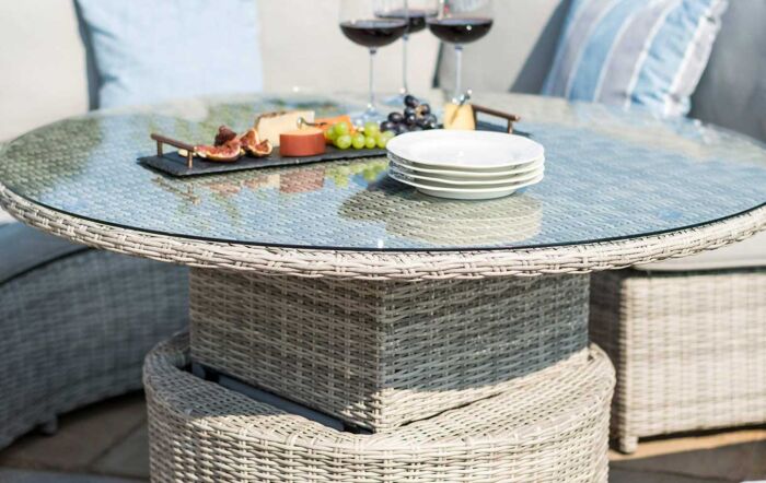 Maze Oxford Rattan Lifestyle Sofa Suite with Rising Table