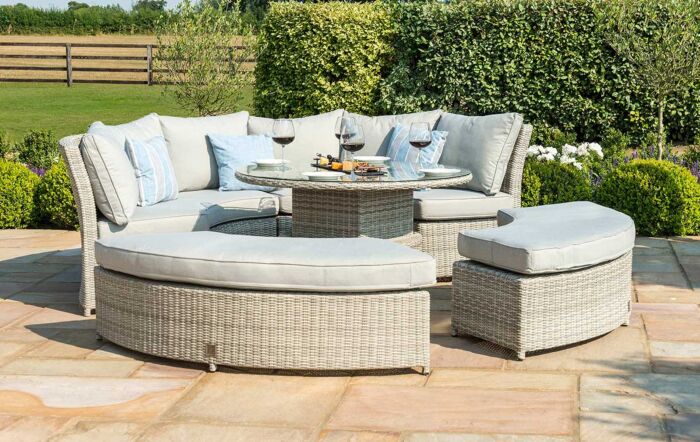 Maze Oxford Rattan Lifestyle Sofa Suite with Rising Table