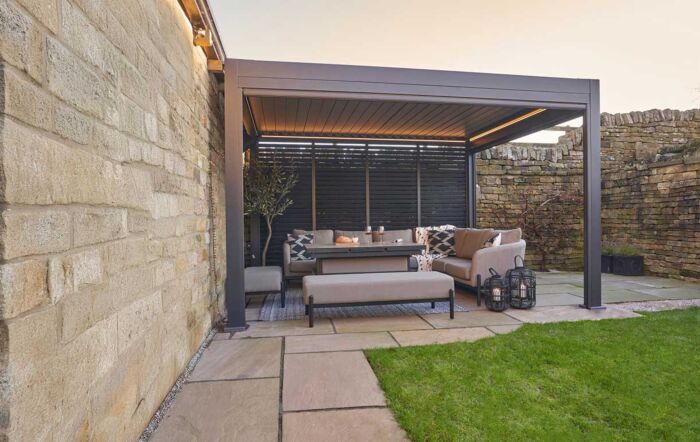 Pacific Lifestyle Abierto 3m x 4m Electric Pergola - Anthracite Pacific Lifestyle Abierto 3m x 4m Electric Pergola - Anthracite