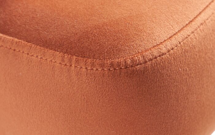 Pacific Lifestyle Antoinette Tobacco Velvet Armed Dining Chair Walnut Effect Legs