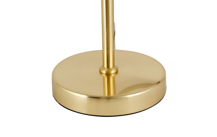 Pacific Lifestyle Arabella Smoked Glass Orb And Gold Metal Table Lamp