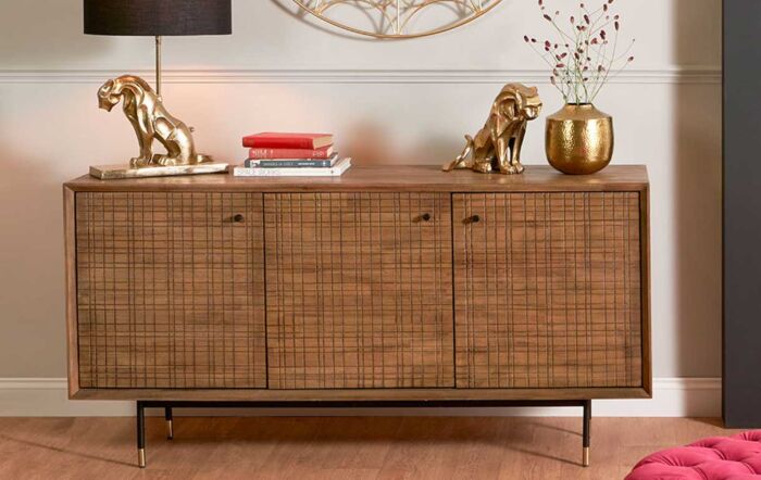 Pacific Lifestyle Arte Acacia Wood 3 Door Sideboard