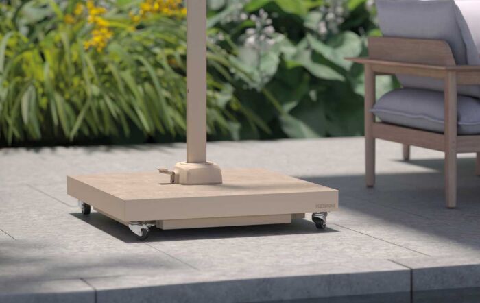 Pacific Lifestyle Ceramica 90kg Wheeled Parasol Base - Sandstone Pacific Lifestyle Ceramica 90kg Wheeled Parasol Base - Sandstone