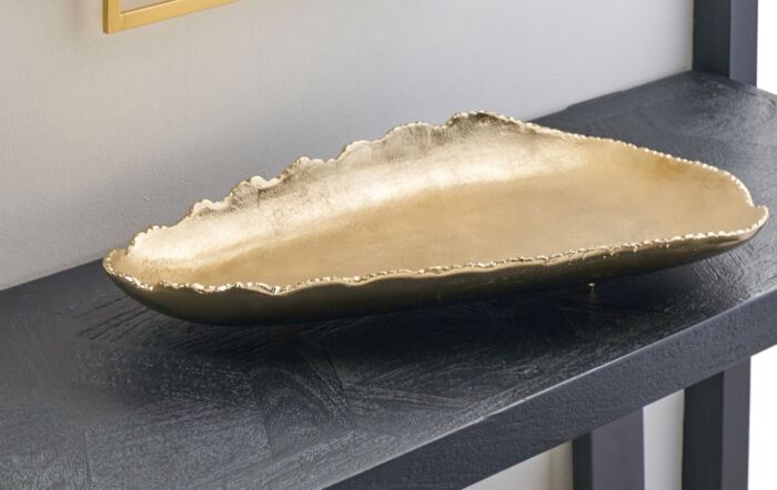 Pacific Lifestyle Champagne Gold Metal Decorative Platter