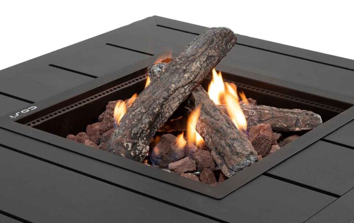 Pacific Lifestyle Cosiflow 120 Rectangular Fire Pit Table Anthracite