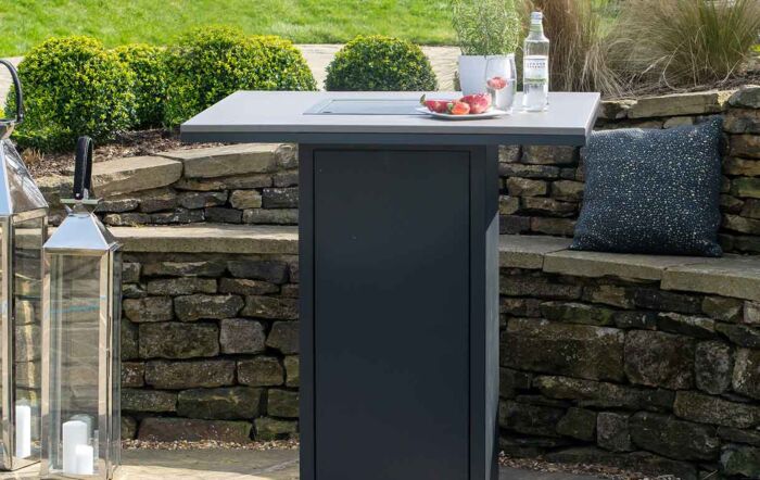 Pacific Lifestyle Cosiloft 100 Fire Pit Bar Table Black and Grey