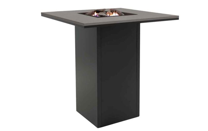Pacific Lifestyle Cosiloft 100 Fire Pit Bar Table Black and Grey