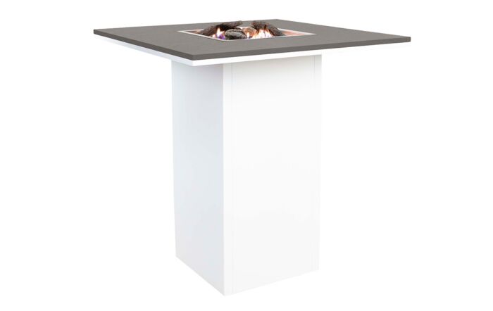 Pacific Lifestyle Cosiloft 100 Fire Pit Bar Table White and Grey