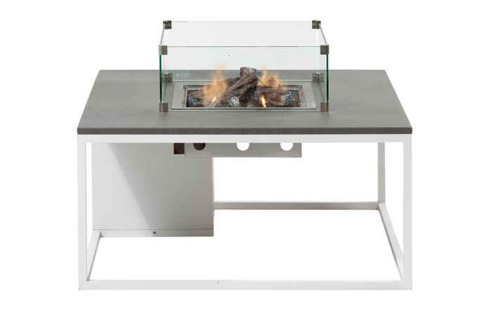 Pacific Lifestyle Cosiloft 100 White and Grey Fire Pit Table