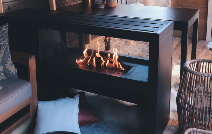 Pacific Lifestyle Cosivista 160 Black Fire Pit