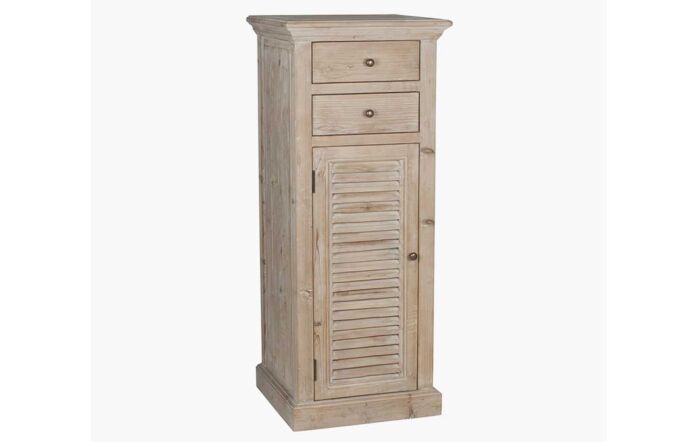 Pacific Lifestyle Geneva Natural Reclaimed Fir Wood 1 Door 2 Drawer Unit