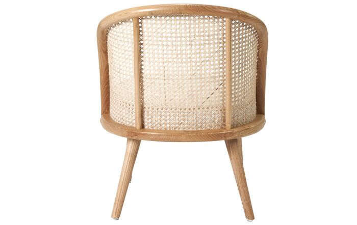 Pacific Lifestyle Genoa Bouclé and Natural French Cane Chair
