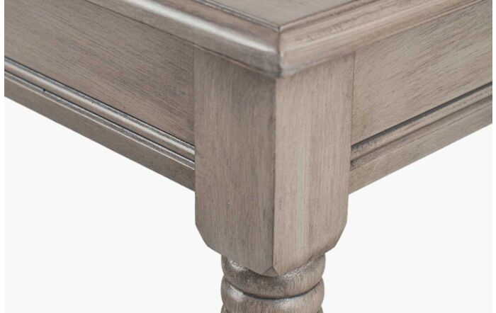 Pacific Lifestyle Heritage Taupe Pine Wood Rectangular Console Table