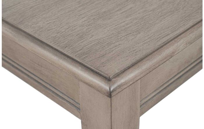 Pacific Lifestyle Heritage Taupe Pine Wood Square Accent Table
